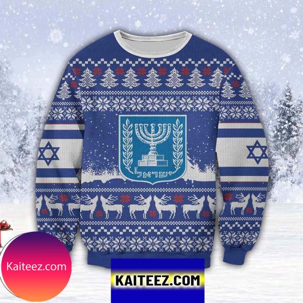 Israel 3d All Over Print Christmas Ugly Sweater