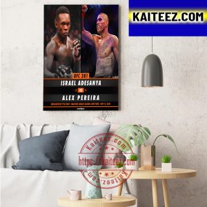 Israel Adesanya vs Alex Pereira Is Official For UFC 281 Home Decor Poster Canvas