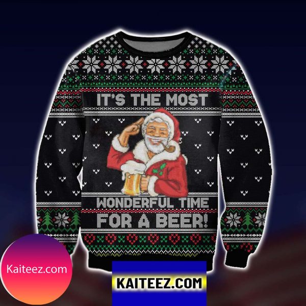 It’s The Most Wonderful Time For Beer Christmas Ugly Sweater