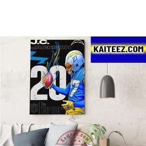 J C Jackson Los Angeles Chargers In The NFL Top 100 ArtDecor Poster Canvas