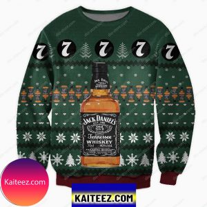 Jack Daniel’s Tennessee Whiskey Knitting Pattern 3d All Over Print Christmas Ugly Sweater