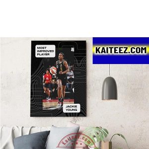 Jackie Young Is Most Improved Player ArtDecor Poster Canvas