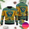 Jacksonville Jaguars Symbol Wearing Santa Claus Hat Ho Ho Ho Personalized Christmas Ugly Sweater