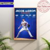 Jacob Degrom He Is Back New York Mets MLB Poster Canvas