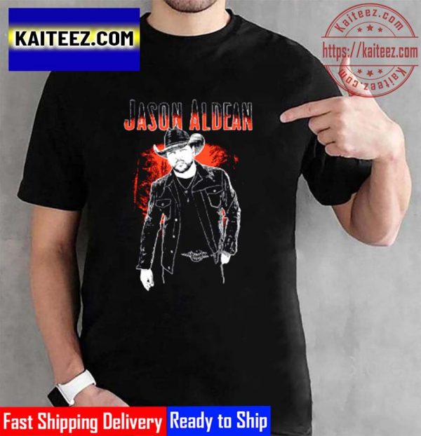 Jason Aldean Rock N Roll Cowboy Tour 2022 Vintage T-Shirt