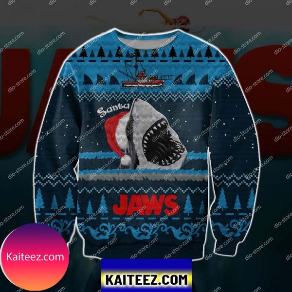 Jaws 3d Print Knitting Pattern Christmas Ugly Sweater