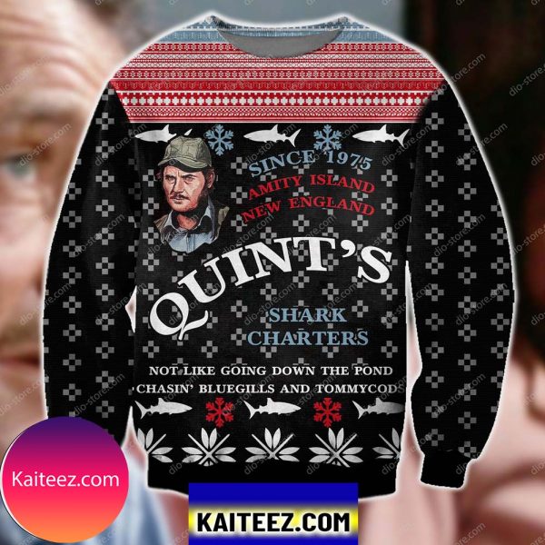 Jaws Knitting Pattern 3d Print Christmas Ugly Sweater