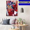 Jaylen Waddle In The NFL Top 100 Players Of 2022 Art Decor Poster Canvas