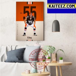 Joel Bitonio In The NFL Top 100 Players Of 2022 Art Decor Poster Canvas