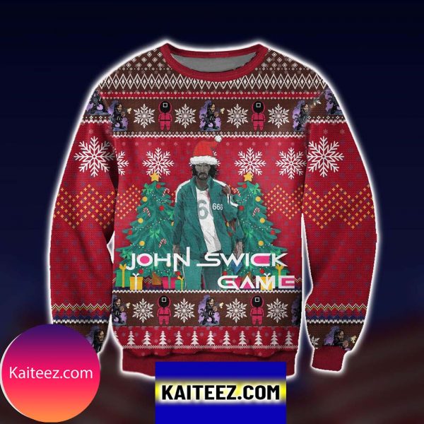 John Swick Game Christmas Ugly Sweater