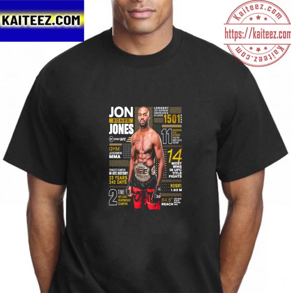 Jon Jones In UFC Vintage T-Shirt