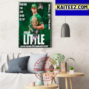 Jordan Little 2022 Big Train Most Outstanding Relief Pitcher Decor Poster Canvas