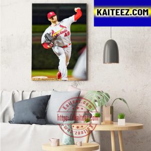 Jordan Montgomery St Louis Cardinals First Career Complete Game Decor Poster Canvas