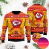 Kansas City Chiefs Symbol Wearing Santa Claus Hat Ho Ho Ho Personalized Christmas Ugly Sweater