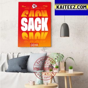 Kansas City Chiefs Sack 2022 Preseason ArtDecor Poster Canvas