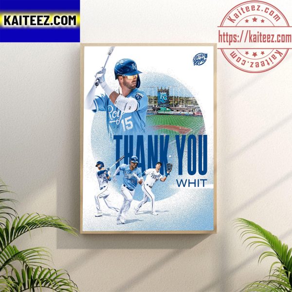 Kansas City Royals Thank You Whit Merrifield Poster Canvas
