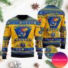 Kansas Jayhawks Custom Name &amp Number Personalized Christmas Ugly Sweater