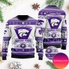 Kansas State Wildcats Custom Name &amp Number Personalized Christmas Ugly Sweater