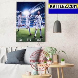 Karim Benzema Become Second All Time Top Scorer Of Real Madrid Art Decor Poster Canvas