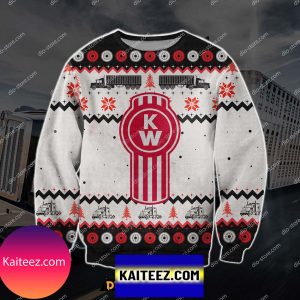 Kenworth Trucks 3d Knitting Pattern Print Christmas Ugly Sweater