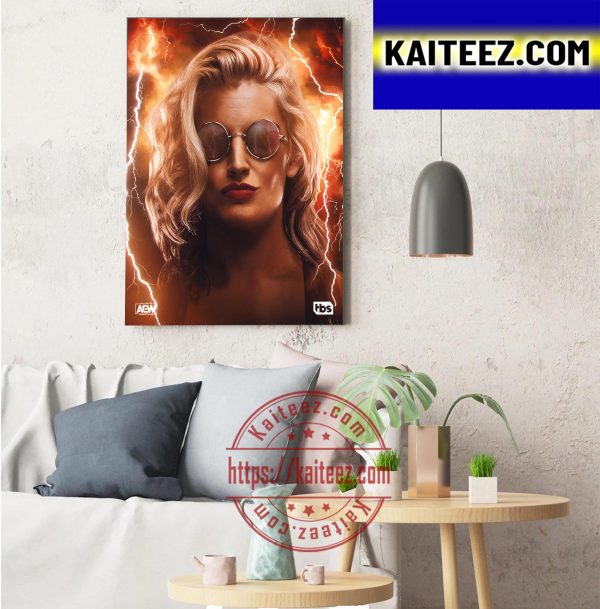 KiLynn King In AEW Dynamite Decorations Poster Canvas