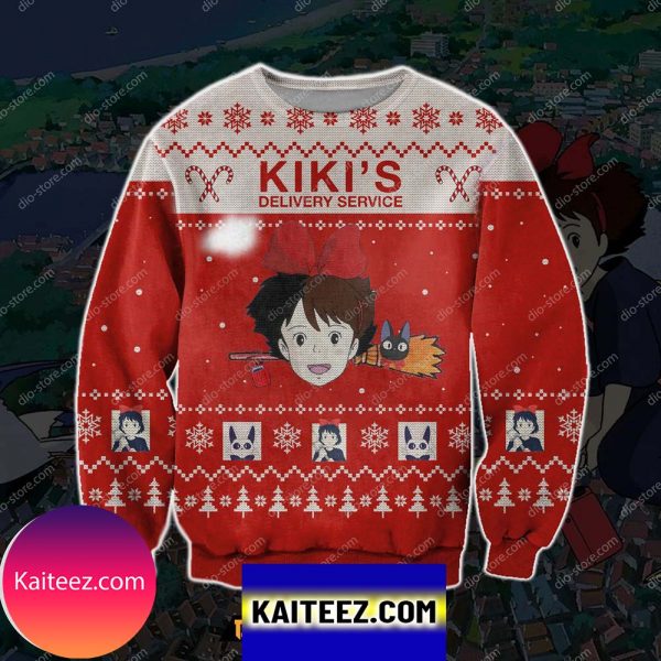 Kiki’s Delivery Service 3d Print Christmas Ugly Sweater