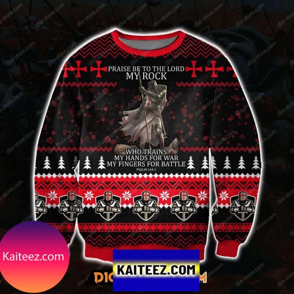 Knight Templar My Rock 3d Print Christmas Ugly Sweater