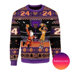 Kobe Bryant Santa  Christmas Ugly Sweater