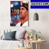 Kirk Cousins In The NFL Top 100 Players Of 2022 Art Decor Poster Canvas