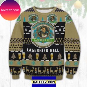 Lagerbier Hell 3D Christmas Ugly Sweater