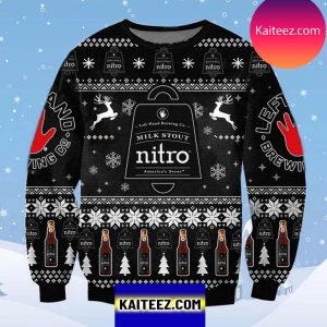 Left Hand Milk Stout Nitro 3D Christmas Ugly Sweater