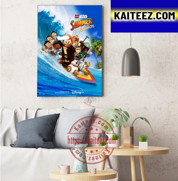 Lego Star Wars Summer Vacation Poster Art Decorations Poster Canvas