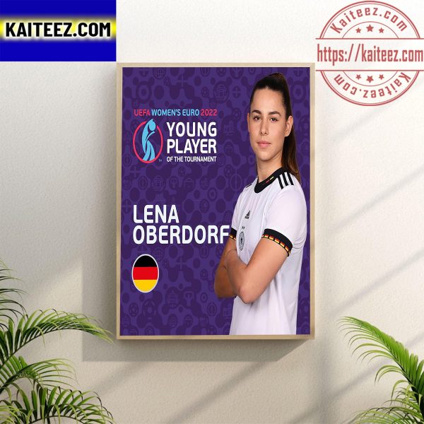Lena Oberdorf Is Young Player Of The Tournament UEFA Women’s EURO 2022 Wall Decor Poster Canvas