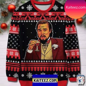 Leonardo DiCaprio Laughing Meme Christmas Ugly Sweaters