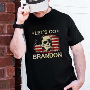 Let’s Go Brandon Trump American Flag Sunglasses Gift T-Shirt