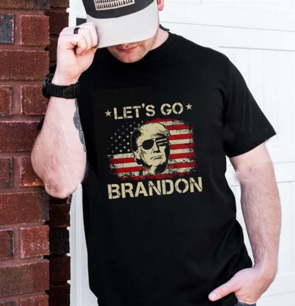 Let’s Go Brandon Trump American Flag Sunglasses Gift T-Shirt