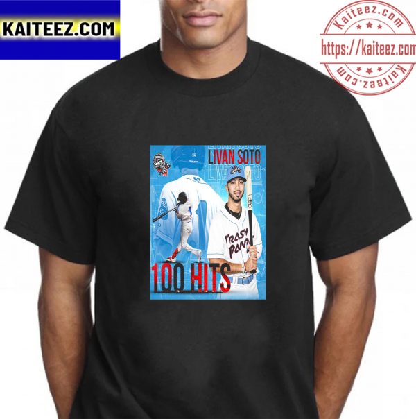 Livan Soto 100 Hits in Trash Panda Vintage T-Shirt