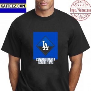 Los Angeles Dodgers Win 12 Straight Games Vintage T-Shirt