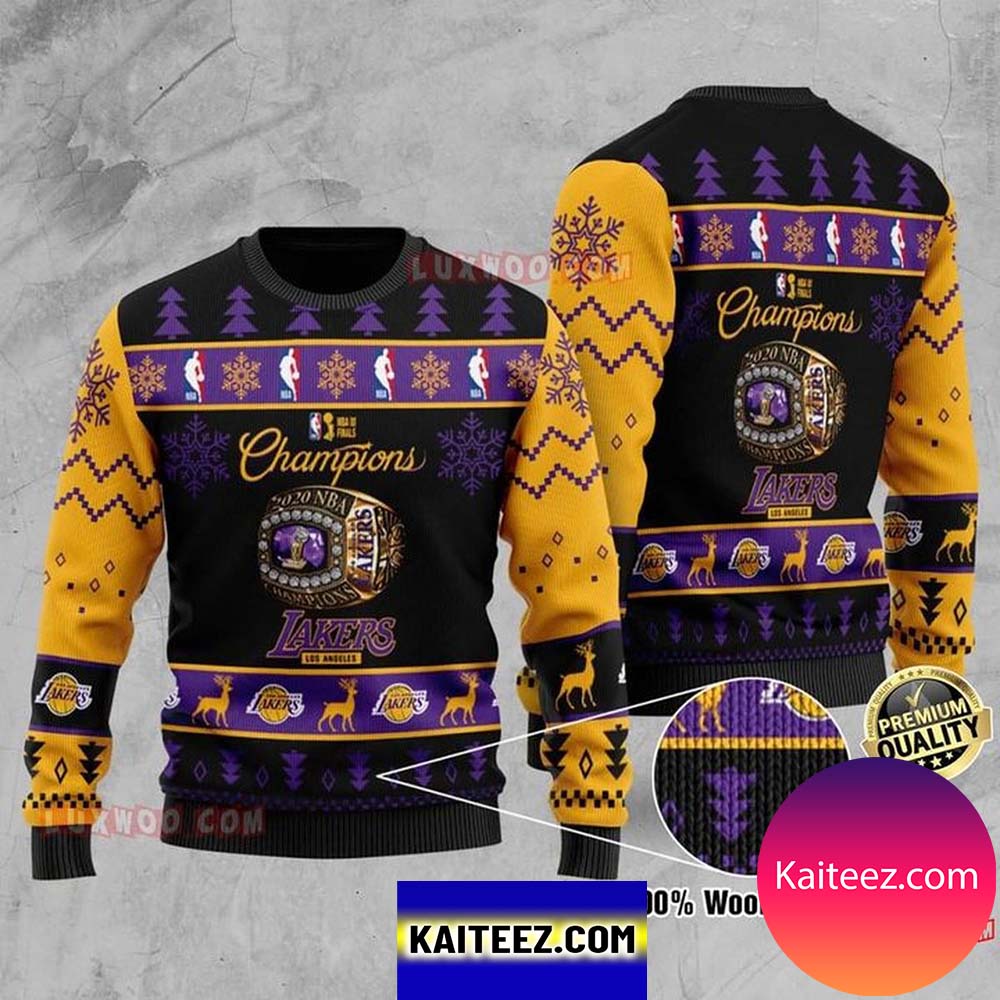 Forever Collectibles Men's Los Angeles Lakers Patches Christmas Sweater -  Macy's
