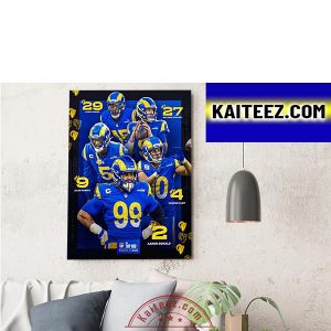 Los Angeles Rams All Players In The NFL Top 100 ArtDecor Poster Canvas