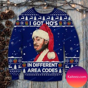 Ludacris I Got Ho’s In Different Area Codes Christmas Ugly Sweater