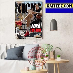 Luka Doncic x Jordan In Cover Magazine Slam Kicks ArtDecor Poster Canvas