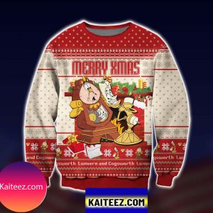 Lumiere And Cogsworth Christmas Ugly Sweater