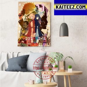 Lycoris Recoil Official Anime Key Visual Decorations Poster Canvas