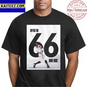 MLB New York Yankees Aaron Judge On Pace For 66 Home Runs Classic T-Shirt