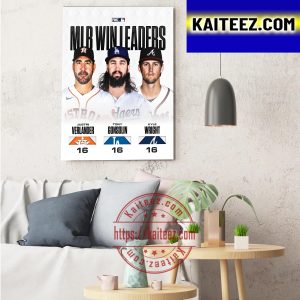 MLB Win Leaders ArtDecor Poster Canvas