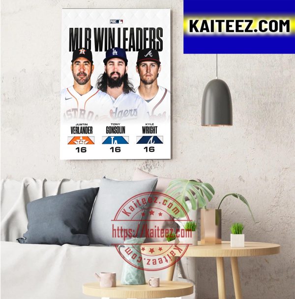 MLB Win Leaders ArtDecor Poster Canvas