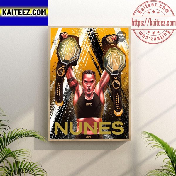 MMA UFC 277 Amanda Nunes Is The New UFC Women’s Bantamweight Champion Wall Decor Poster Canvas