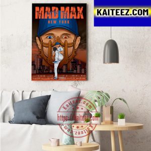 Mad Max Max Scherzer New York Mets MLB Decor Poster Canvas