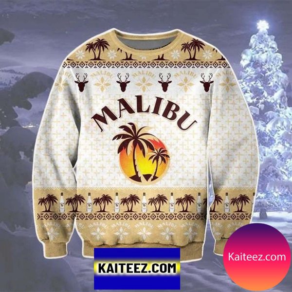 Malibu 3D Christmas Ugly Sweater